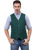 Tiavllya Tiavllya Casual Men's Fashion Suede V Neck Waistcoat Denim Vest