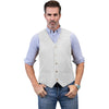 Tiavllya Tiavllya Casual Men's Fashion Suede V Neck Waistcoat Denim Vest