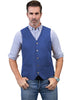 Tiavllya Tiavllya Casual Men's Fashion Suede V Neck Waistcoat Denim Vest