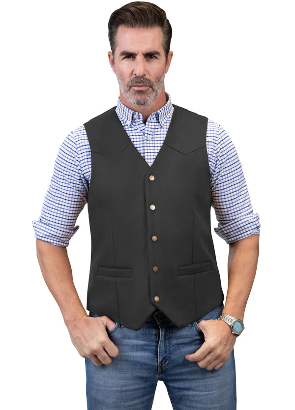 Tiavllya Tiavllya Casual Men's Fashion Suede V Neck Waistcoat Denim Vest