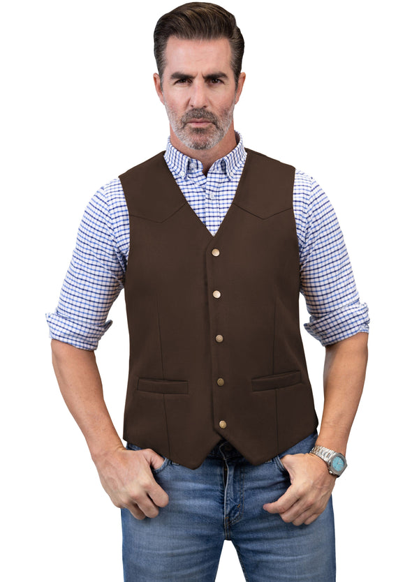 Tiavllya Tiavllya Casual Men's Fashion Suede V Neck Waistcoat Denim Vest