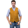 Tiavllya Tiavllya Casual Men's Fashion Suede V Neck Waistcoat Denim Vest