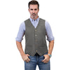 Tiavllya Tiavllya Casual Men's Fashion Suede V Neck Waistcoat Denim Vest