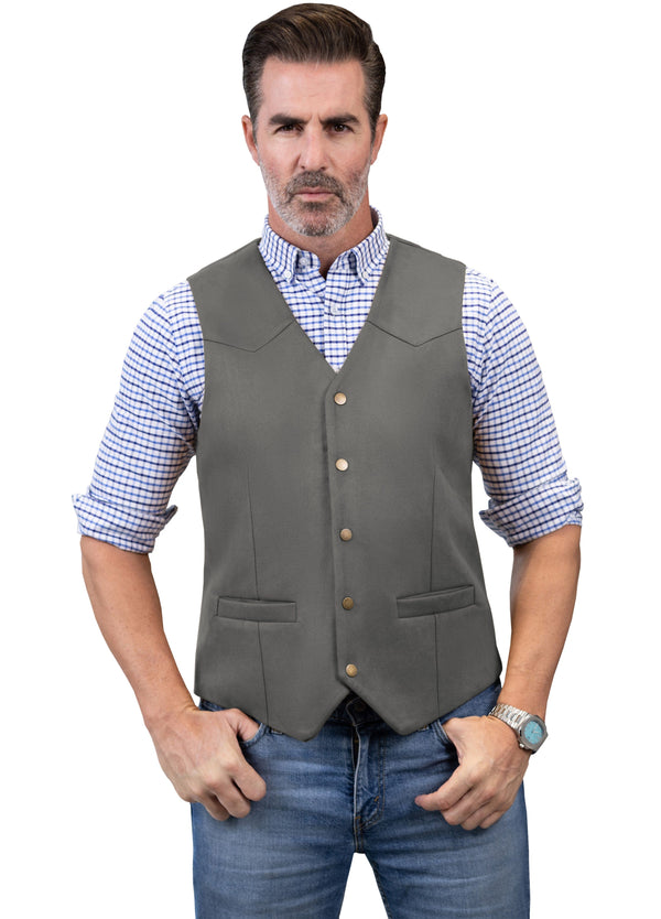 Tiavllya Tiavllya Casual Men's Fashion Suede V Neck Waistcoat Denim Vest