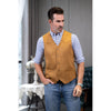 Tiavllya Tiavllya Casual Men's Fashion Suede V Neck Waistcoat Denim Vest