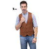 Tiavllya Tiavllya Casual Men's Herringbone V Neck Waistcoat