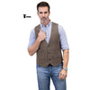 Tiavllya Tiavllya Casual Men's Herringbone V Neck Waistcoat