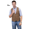 Tiavllya Tiavllya Casual Men's Herringbone V Neck Waistcoat