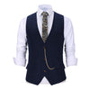 Tiavllya Tiavllya Casual Men's Herringbone V Neck Waistcoat