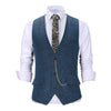 Tiavllya Tiavllya Casual Men's Herringbone V Neck Waistcoat