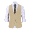 Tiavllya Tiavllya Casual Men's Herringbone V Neck Waistcoat