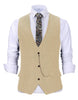 Tiavllya Tiavllya Casual Men's Herringbone V Neck Waistcoat