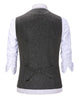Tiavllya Tiavllya Casual Men's Herringbone V Neck Waistcoat