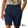Tiavllya Tiavllya Casual Men's Short Pants Cotton Linen For Beach Wedding