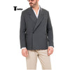 Tiavllya Tiavllya Casual Men's Slim Fit Notch Lapel Flat Blazer