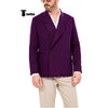 Tiavllya Tiavllya Casual Men's Slim Fit Notch Lapel Flat Blazer