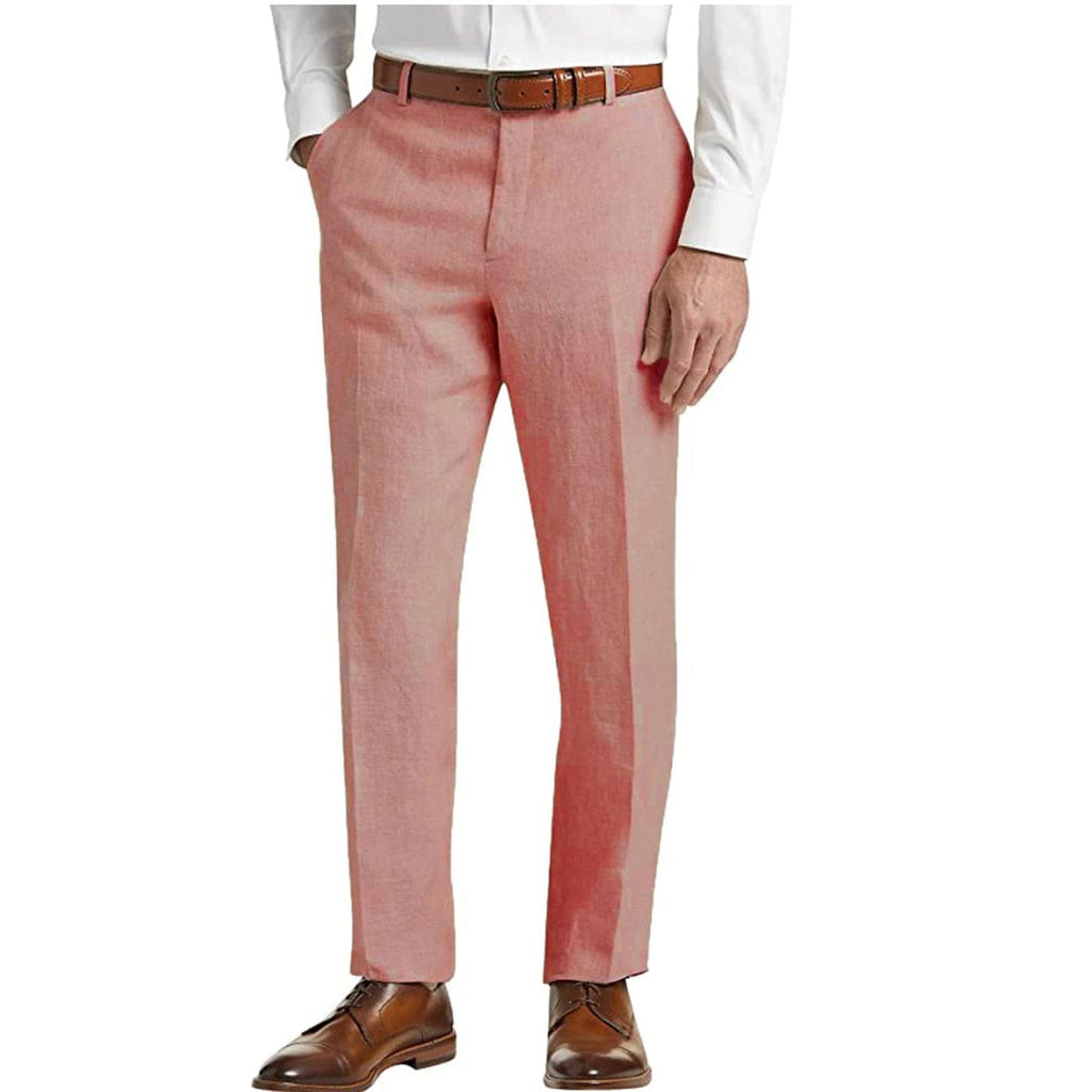 Casual Men's Suit Pants Cotton Linen Trousers For Wedding | Tiavllya Casual Men's Suit Pants Cotton Linen Trousers For Wedding | Tiavllya