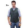 Tiavllya Tiavllya Casual Men's Tweed Herringbone Notch Lapel Waistcoat