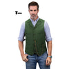 Tiavllya Tiavllya Casual Men's Tweed Herringbone Notch Lapel Waistcoat