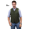 Tiavllya Tiavllya Casual Men's Tweed Herringbone Notch Lapel Waistcoat