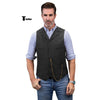 Tiavllya Tiavllya Casual Men's Tweed Herringbone Notch Lapel Waistcoat