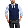 Tiavllya Tiavllya Casual Men's Tweed Herringbone V Neck Vest