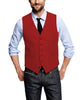 Tiavllya Tiavllya Casual Men's Tweed Herringbone V Neck Vest