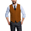 Tiavllya Tiavllya Casual Men's Tweed Herringbone V Neck Vest