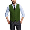 Tiavllya Tiavllya Casual Men's Tweed Herringbone V Neck Vest