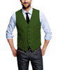 Tiavllya Tiavllya Casual Men's Tweed Herringbone V Neck Vest