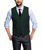 Tiavllya Tiavllya Casual Men's Tweed Herringbone V Neck Vest