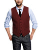 Tiavllya Tiavllya Casual Men's Tweed Herringbone V Neck Vest