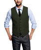 Tiavllya Tiavllya Casual Men's Tweed Herringbone V Neck Vest