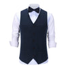 Tiavllya Tiavllya Casual Mens Regular Fit Tweed Herringbone V Neck Waistcoat