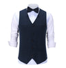 Tiavllya Tiavllya Casual Mens Regular Fit Tweed Herringbone V Neck Waistcoat