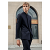 Tiavllya Tiavllya Classic 2 Piece Men's Slim Fit Solid Color Stand Collar Wedding Suit (Blazer+Pants）