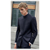 Tiavllya Tiavllya Classic 2 Piece Men's Slim Fit Solid Color Stand Collar Wedding Suit (Blazer+Pants）