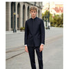 Tiavllya Tiavllya Classic 2 Piece Men's Slim Fit Solid Color Stand Collar Wedding Suit (Blazer+Pants）