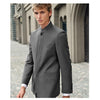Tiavllya Tiavllya Classic 2 Piece Men's Slim Fit Solid Color Stand Collar Wedding Suit (Blazer+Pants）