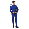 Tiavllya Tiavllya Classic 2 Piece Men's Slim Fit Solid Color Stand Collar Wedding Suit (Blazer+Pants）