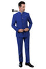 Tiavllya Tiavllya Classic 2 Piece Men's Slim Fit Solid Color Stand Collar Wedding Suit (Blazer+Pants）