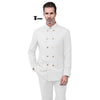 Tiavllya Tiavllya Classic 2 Piece Men's Slim Fit Stand Collar Suit (Blazer+Pants）