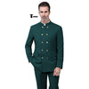Tiavllya Tiavllya Classic 2 Piece Men's Slim Fit Stand Collar Suit (Blazer+Pants）