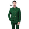 Tiavllya Tiavllya Classic 2 Piece Men's Slim Fit Stand Collar Suit (Blazer+Pants）