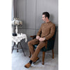 Tiavllya Tiavllya Classic 2 Piece Men's Slim Fit Stand Collar Suit (Blazer+Pants）