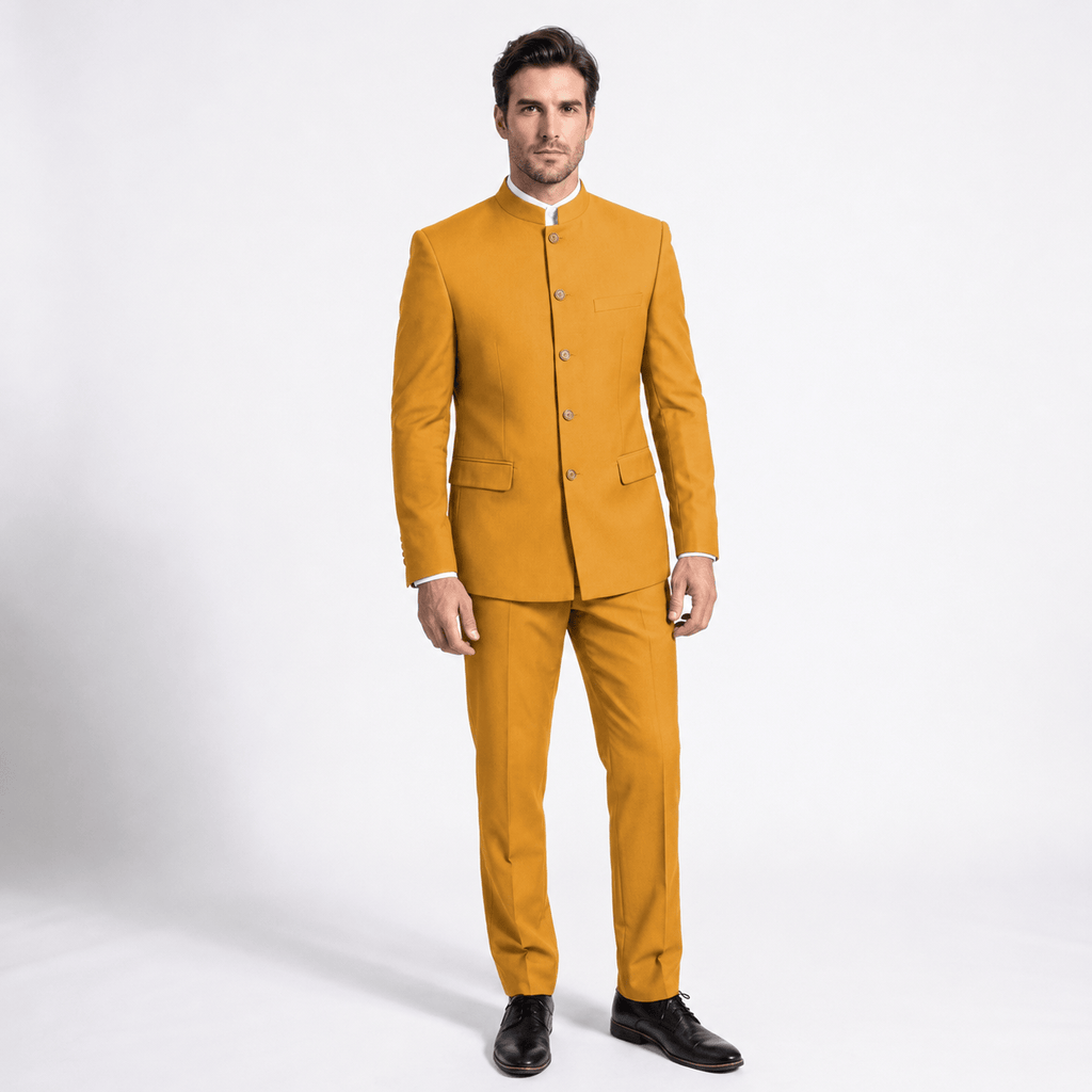 Tiavllya Tiavllya Classic 2 Piece Men's Stand Collar Suit