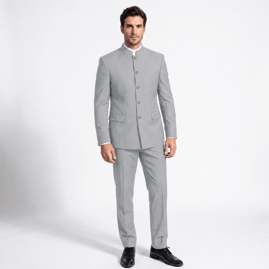 Tiavllya Tiavllya Classic 2 Piece Men's Stand Collar Suit