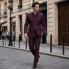 Tiavllya Tiavllya Classic 2 Piece Men's Stand Collar Suit