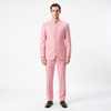 Tiavllya Tiavllya Classic 2 Piece Men's Suit Slim Fit Solid Stand Collar Wedding Suit (Blazer+Pants）