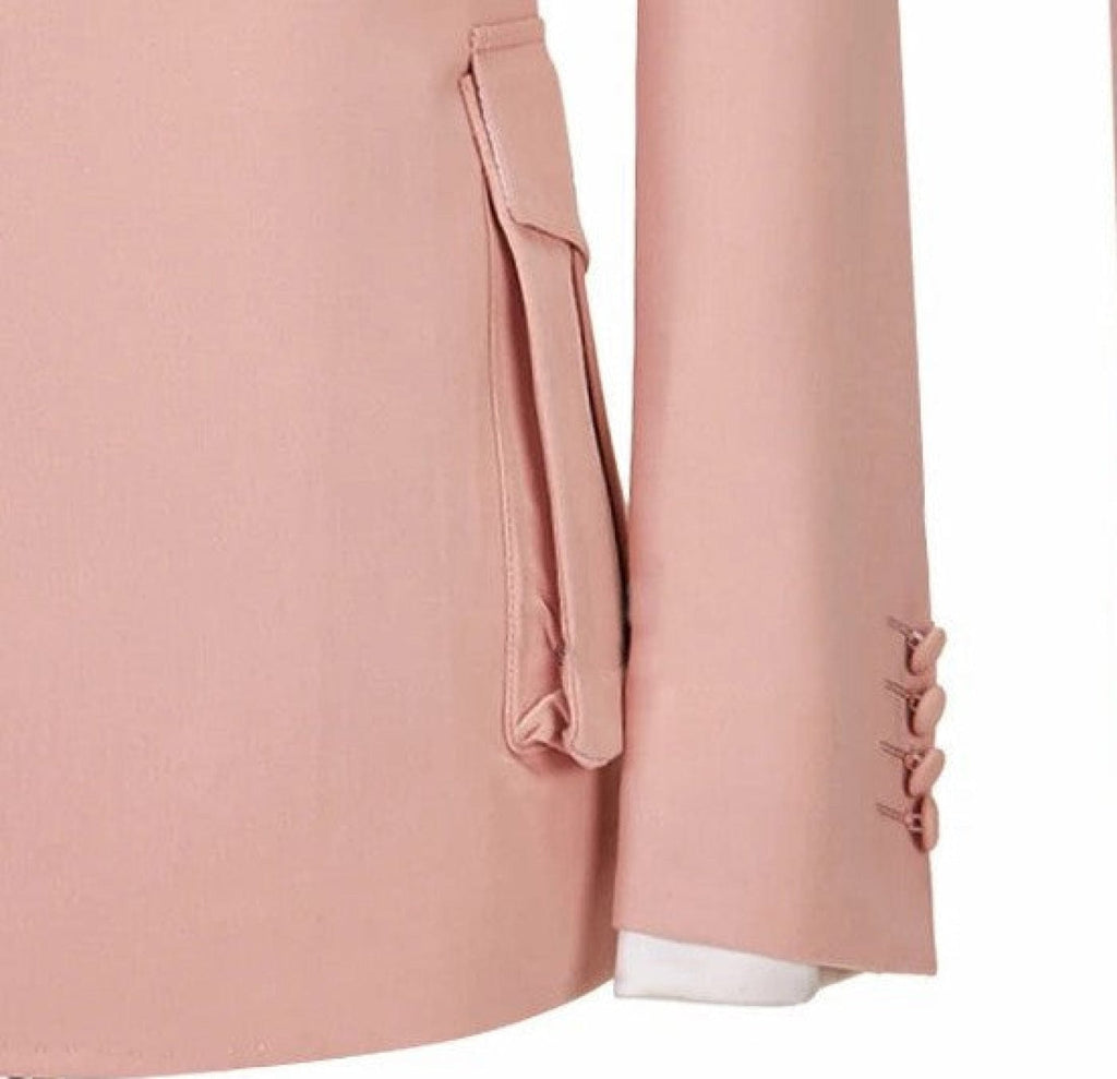 Tiavllya Tiavllya Fashion 2 Piece Men's Suit Slim Fit Peak Lapel Tuxedo For Wedding (Blazer+Pants)